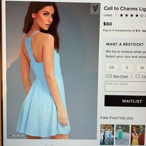 Lulus call to charms skater dress